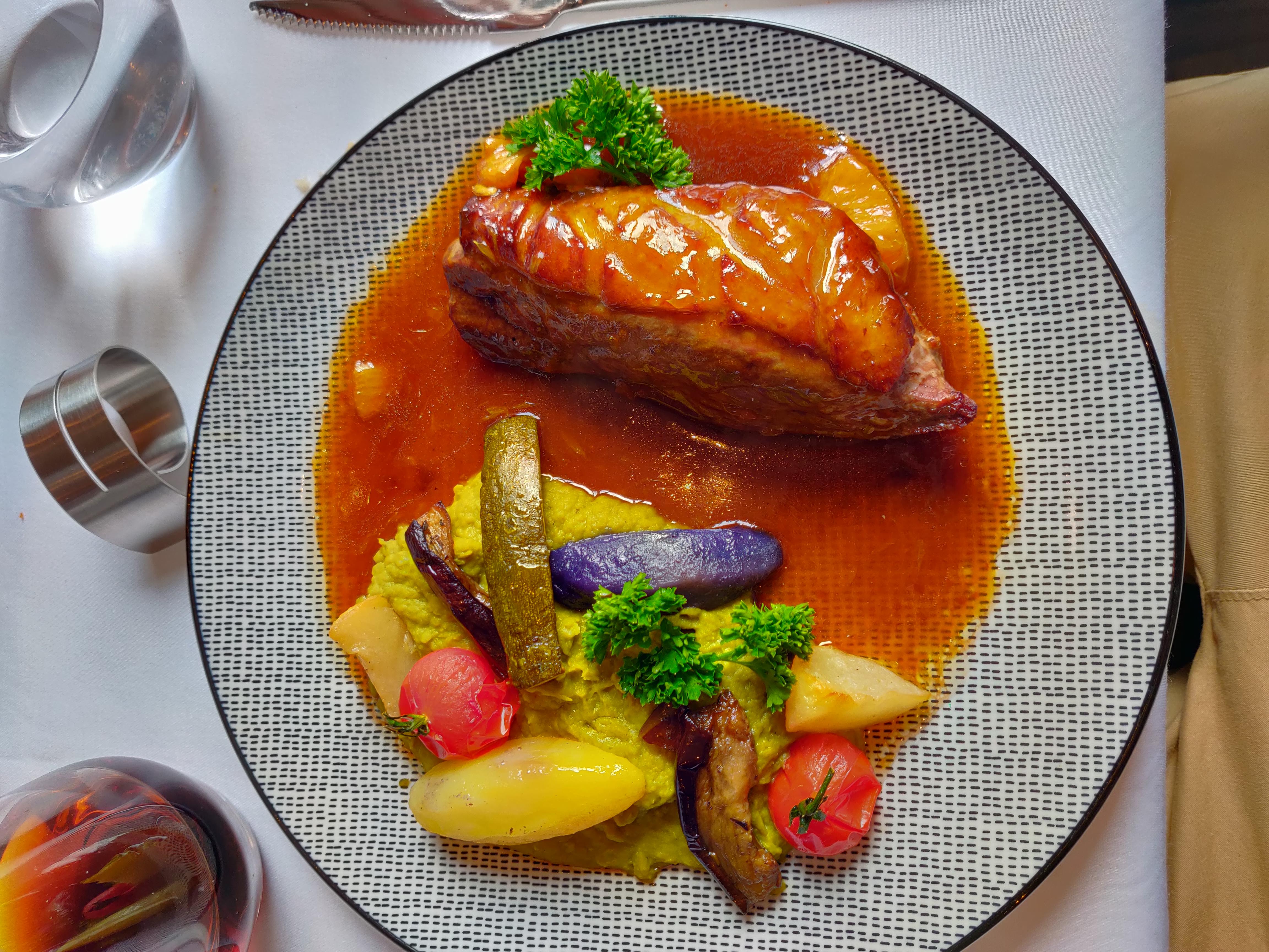 Plat Canard sauce lavande